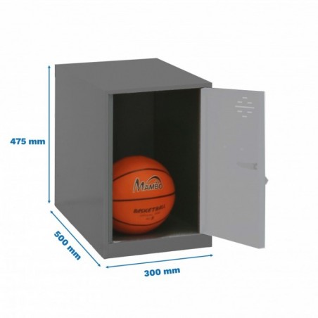 SIMONLOCKER DISM. MINI 475x300x500 mm ANT/GR