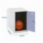 SIMONLOCKER DISM. MINI 475x400x500 mm BLA/GR