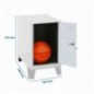 SIMONLOCKER DISM.MINI 475x400x500+PIES BLA/BLA