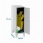 SIMONLOCKER DISM.SINGLE MINI 915x400x500+PIES GRIS