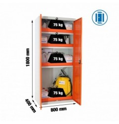SIMONLOCKER DISM.FITOSANITARIO 180x80x40 cm GRI/NA
