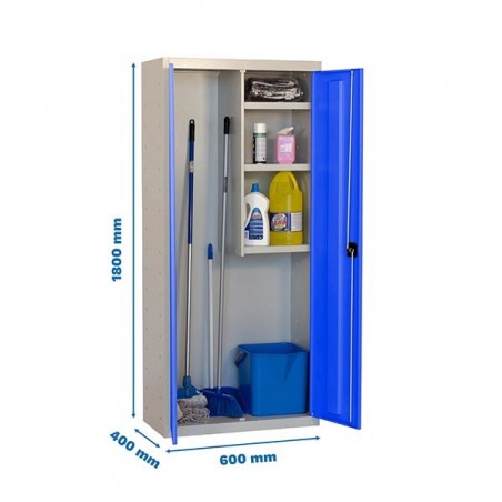 SIMONLOCKER PROF.DISM.CLEANING 180x60x40 2/3 GR/AZ