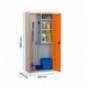 SIMONLOCKER PROF.DISM.CLEANING 180x60x40 2/3 GR/NA
