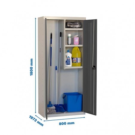SIMONLOCKER PROF.DISM.CLEANING 180x80x40 2/3 GR/AN