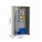 SIMONLOCKER PROF.DISM.CLEANING 180x80x40 2/3 GR/AN