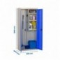 SIMONLOCKER PROF.DISM.CLEANING 180x80x40 2/3 GR/AZ