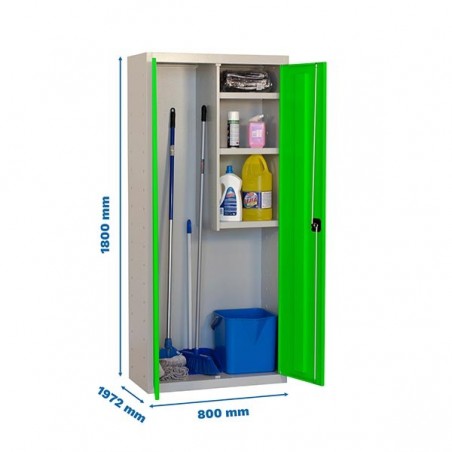 SIMONLOCKER PROF.DISM.CLEANING 180x80x40 2/3 GR/VE