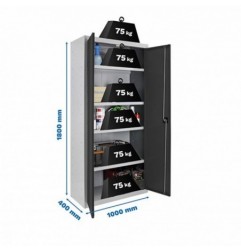 SIMONLOCKER PROF.DISM.MULTI. 180x100x40 2/4 GR/AN
