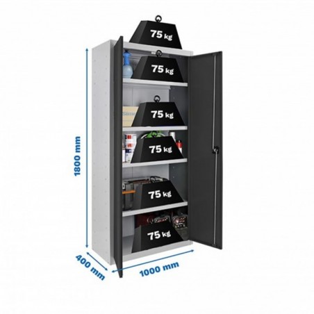 SIMONLOCKER PROF.DISM.MULTI. 180x100x40 2/4 GR/AN
