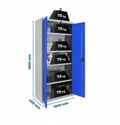 SIMONLOCKER PROF.DISM.MULTI. 180x100x40 2/4 GR/AZU