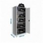 SIMONLOCKER PROF.DISM.MULTI. 180x100x40 2/4 GR/BCO