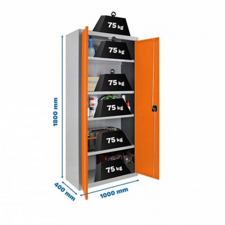SIMONLOCKER PROF.DISM.MULTI. 180x100x40 2/4 GR/NAR