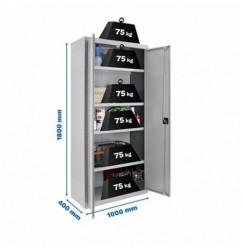 SIMONLOCKER PROF.DISM.MULTI. 180x100x40 2/4 GRIS