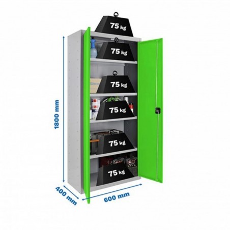 SIMONLOCKER PROF.DISM.MULTI. 180x60x40 2/4 GR/VER