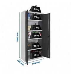 SIMONLOCKER PROF.DISM.MULTI. 180x80x40 2/4 GR/AN