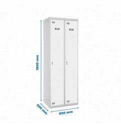 SIMONLOCKER PROF.MON.SINGLE 2/2 400 (800) GR/BL