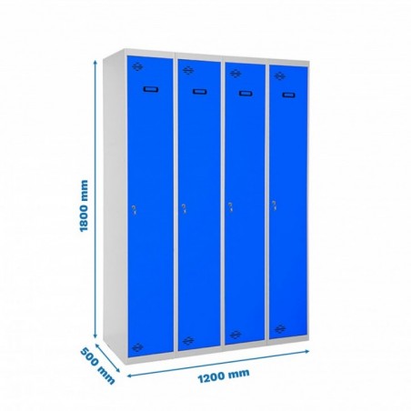 SIMONLOCKER PROF.MON.SINGLE 4/4 300 (1200) GR/AZ