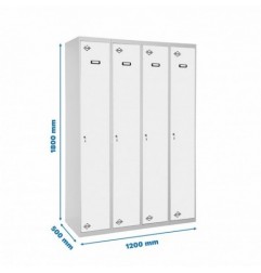 SIMONLOCKER PROF.MON.SINGLE 4/4 300 (1200) GR/BL