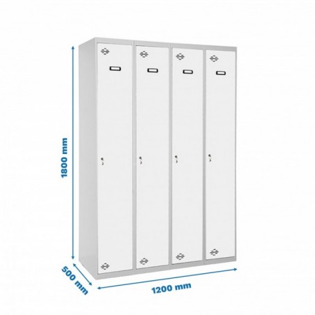 SIMONLOCKER PROF.MON.SINGLE 4/4 300 (1200) GR/BL