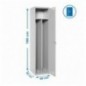 SIMONLOCKER PROF.MON.SINGLE-DIV 1/1 400 GRIS