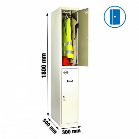 SIMONLOCKER PROF.MON.TANDEM 1/2 300 GRIS