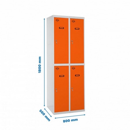 SIMONLOCKER PROF.MON.TANDEM 2/4 400 (800) GR/NA