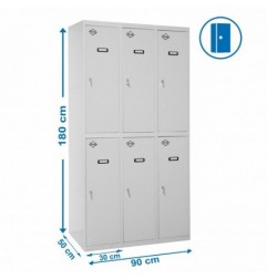 SIMONLOCKER PROF.MON.TANDEM 3/6 300 (900) GRIS