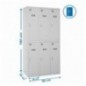 SIMONLOCKER PROF.MON.TANDEM 3/6 300 (900) GRIS