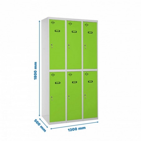 SIMONLOCKER PROF.MON.TANDEM 3/6 400 (1200) GR/VE