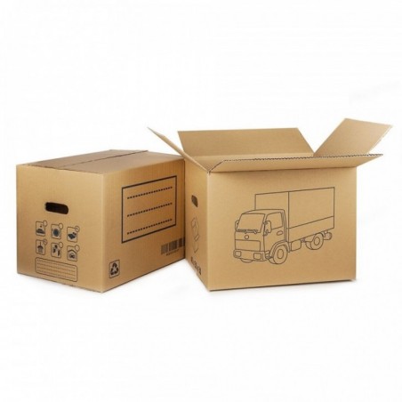 CAJA CARTON MUDANZA (ASA TROQ) 40x30x30cm