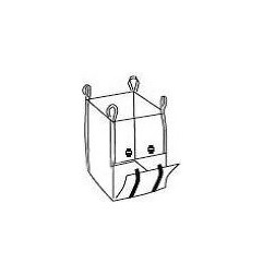 BIG BAG 90x90x100cm DESCARGA TOTAL C/HEBILLAS (1ud)