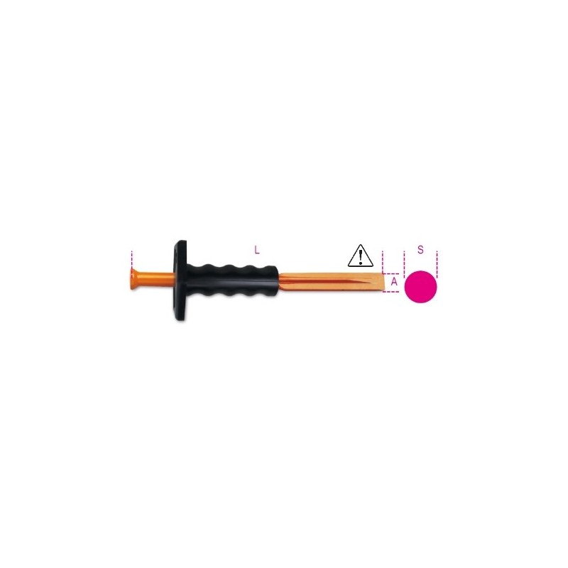 1701N/PM 300 Cincel para construcción con mango protector