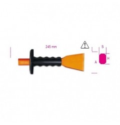1702N/PM 50 Cincel de corte extraplano con mango protector