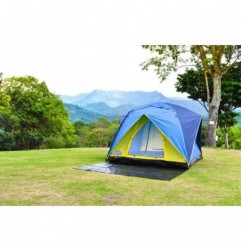 MALLA SUELO CAMPING VERDE 3X5m