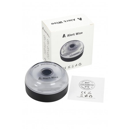 Baliza Alert Wise v16 Geolocalizada LED Homologada DGT Visibilidad 1 Km App SOSAlert Negra