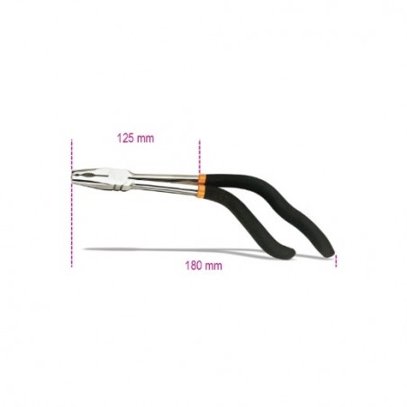 1475U Alicate universal cromado brillante, con mangos tipo pistola recubiertos con 2 capas de PVC