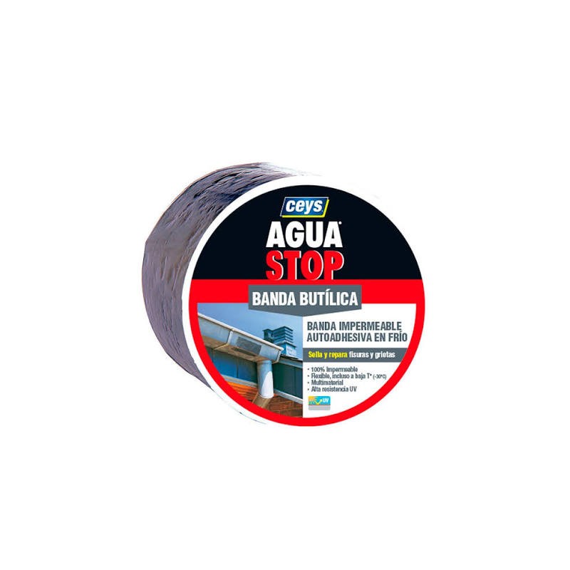 AGUASTOP BANDA IMP. BUTILO ALU 15CMX10M
