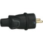 CLAVIJA CAUCHO 2P+T 16A NEGRA