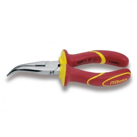 1168MQ 200 Alicate de bocas semirredondas acodadas largas, aislado