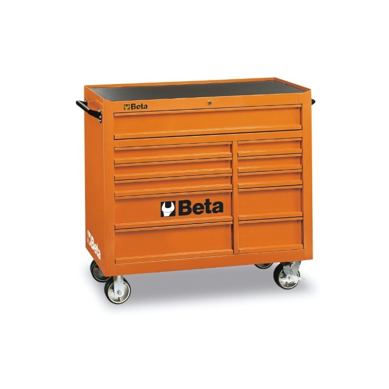 C38-O Cajonera móvil con 11 cajones, naranja