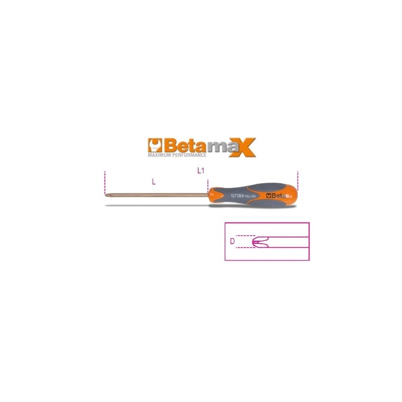 1272BA 2X6X150 Destornillador Phillips&reg,, BetaMax, antichispa