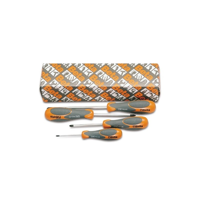 1292/S4 Juego de 4 destornilladores Phillips&reg,, BetaMax