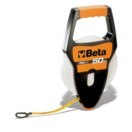 1694A/L30 Disco métrico con asa, carcasa en ABS antichoque, cinta de fibra de vidrio recubierta en PVC