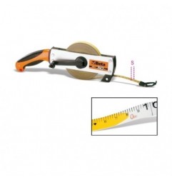 1694B/L50 Disco métrico con mango, carca de aluminio, cinta de acero esmaltado
