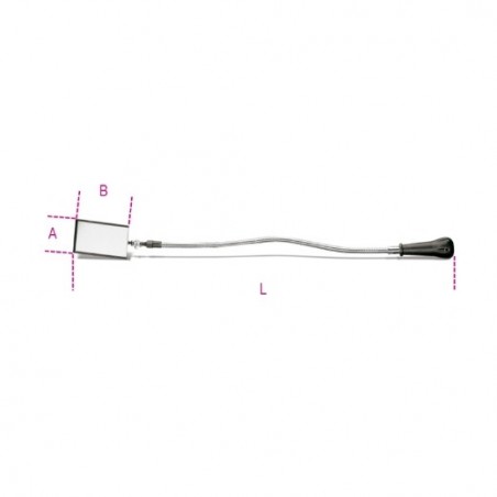 1715FL/A Espejo de inspección flexible rectangular