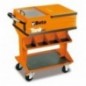 C25 Carro Tank con bandeja, naranja
