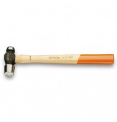 1377 900 Martillo de cabeza redonda y boca esférica para caldereros y hojalateros, mango de madera