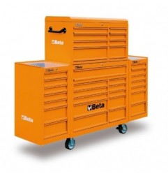 C38C-O Cajonera móvil con 33 cajones, naranja