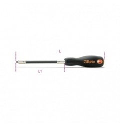 900/32 Mango cuadrado de 1/4&quot, flexible