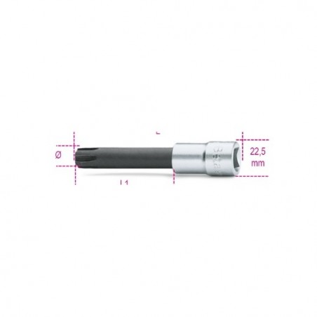 920ES-XL 14 Vaso de 1/2&quot, con punta RIBE&reg, extralarga, cromado